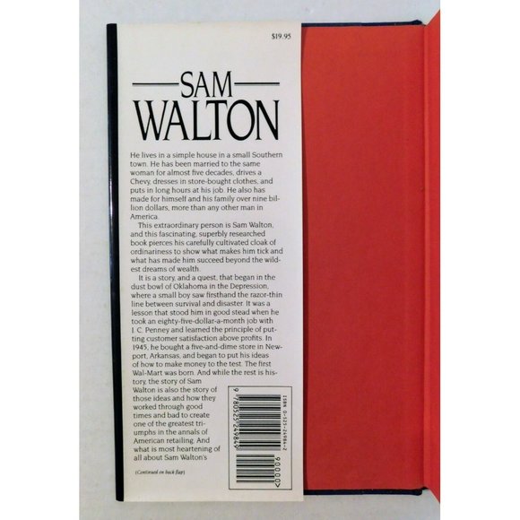 Sam Walton The Inside Story of Americas Richest Man by Vance Trimble 1990 HBDJ - Picture 3 of 6